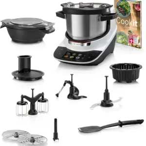 BOSCH Küchenmaschine mit Kochfunktion, Cookit Premium Set Weiß MCC9555DWC