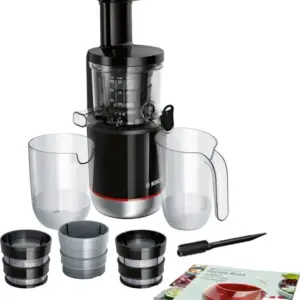BOSCH Slow juicer VitaExtract 150 W aus Edelstahl, Schwarz