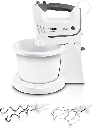 BOSCH Handrührer ErgoMixx 450 W Weiß, Window grey MFQ36460