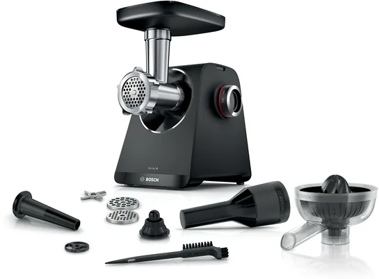 BOSCH Serie 4 Fleischwolf MultiPower Series 4 1900 W, Schwarz