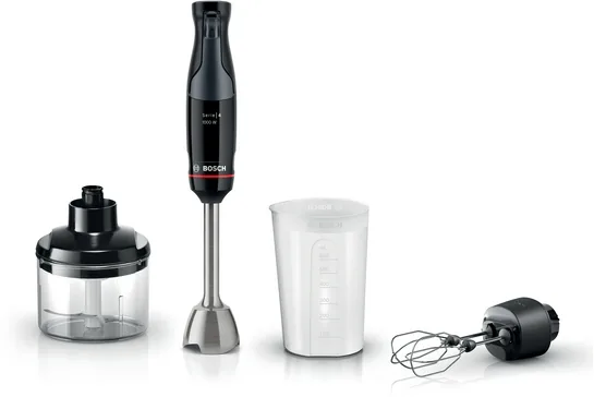 BOSCH Serie 4 Stabmixer ErgoMaster 1000 W Schwarz, anthrazit MSM4B624