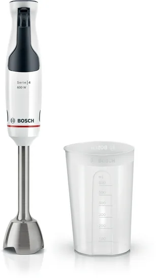 BOSCH Serie 4 Stabmixer ErgoMaster 600 W Weiß, Black grey MSM4W210