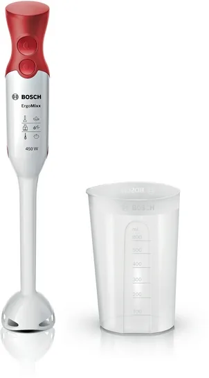 BOSCH Stabmixer ErgoMixx 450 W Weiß, rot MSM64010