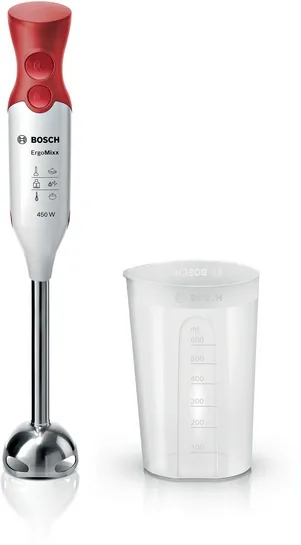 BOSCH Stabmixer ErgoMixx 450 W Weiß, rot MSM64110
