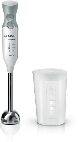 BOSCH Stabmixer ErgoMixx 600 W Weiß, Window grey MSM66110