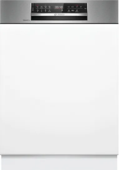 BOSCH Serie 6 Teilintegrierter Geschirrspüler 60 cm Gebürsteter Stahl SMI6ECS12E