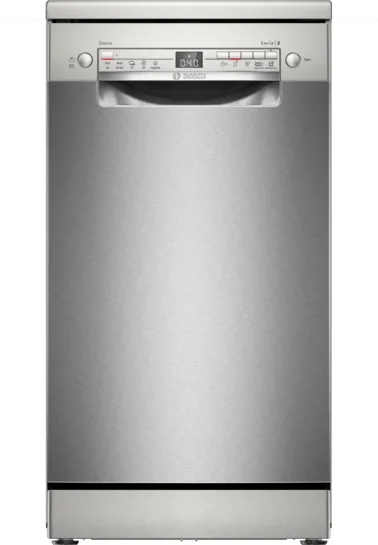 BOSCH Serie 2 Freistehender Geschirrspüler 45 cm Gebürsteter Stahl mit Anti-Fingerprint SPS2HKI42E