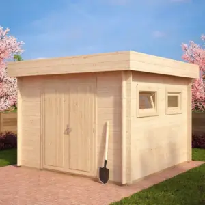 Kleines Holz-Gerätehaus “Lucas F” 3x3m, 3 × 3 m