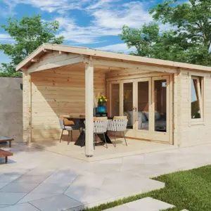 Gartenhaus mit Terrasse “Nora E” 6x3m, 6 × 3 m