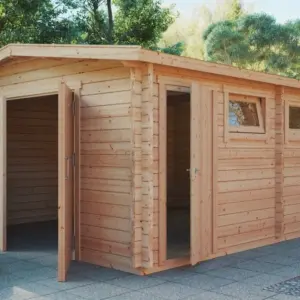 Holzgarage “Hansa B” 5x6m, 5 × 6 m