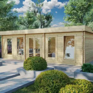 Großes Gartenhaus “Hansa A” 8x4m, 8 × 4 m