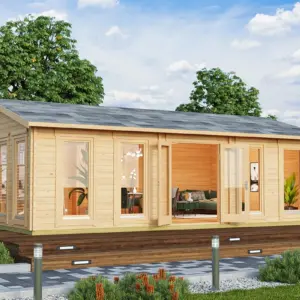 Großes Gartenhaus “Hansa D” 8x5m, 8 × 5 m
