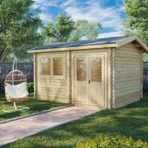 Gartensauna “Finnland” 4x3m, 4 × 3 m