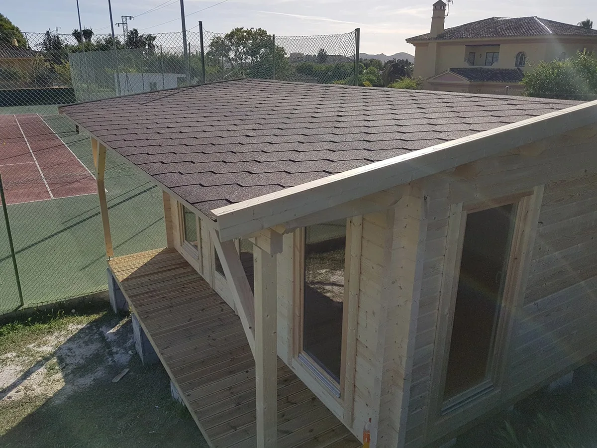 Gartenbüro “Costa A” 5x5m aus Holz, 5 × 5 m