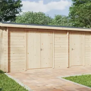 Großer Geräteschuppen “Typ B” 5x3m aus Holz, 5 × 3 m