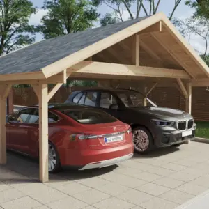 Großer Holz-Carport-Bausatz “Henley XL” 6x5m, 6 × 5 m