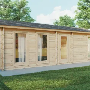 Blockhaus mit Schlafzimmer “Holiday M” 8x4m, 8 × 4 m