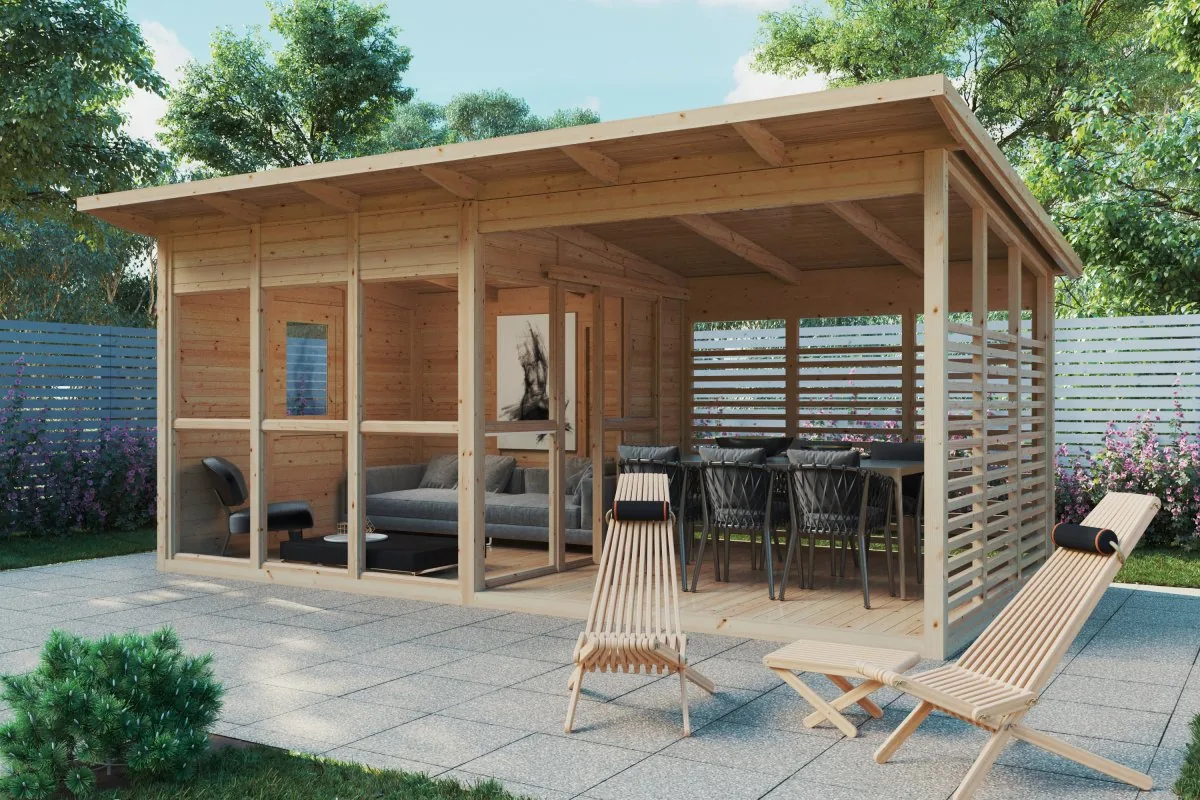 Gartenhaus “Elias” 6x3m aus Holz, 6 × 3 m
