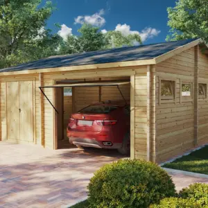 Garage mit Abstellraum “Hansa Q” 6x6m, 6 × 6 m