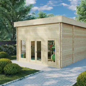 Gartenhaus “Golfsimulator 2” 5x6m aus Holz, 5 × 6 m
