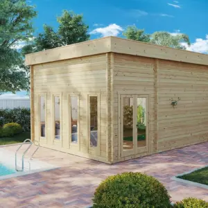 Gartenhaus “Golfsimulator 4” 6x5m aus Holz, 6 × 5 m