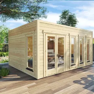 Modernes Gartenhaus “Grace” 5x4m aus Holz, 5 × 4 m
