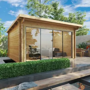 Modernes Gartenhaus “Trinity” 3x4m aus Holz, 3 × 4 m