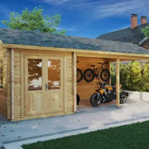 Carport mit Schuppen “Arthur” 7x3m, 7 × 3 m
