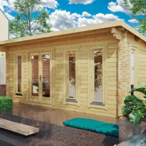 Pultdach-Gartenhaus “Barbados” 5x4m, 5 × 4 m