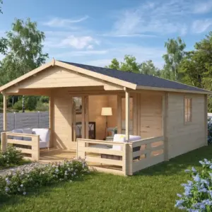 Gartenhaus mit Veranda “Franz” 4x5m, 4 × 5 m