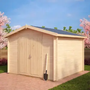 Holzschuppen “Nora A” 3x3m, 3 × 3 m