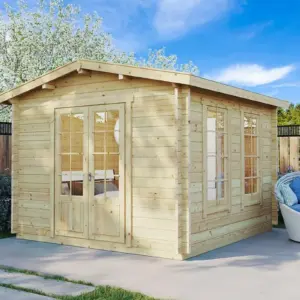 Kleines Gartenhaus “Nora B” 3x3m aus Holz, 3 × 3 m