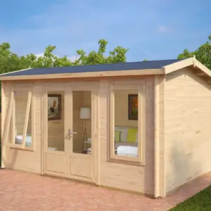 Gartenbüro aus Holz “Eva D” 4x3m, 4 × 3 m