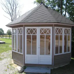 8-Eck-Holzpavillon “Katrin” 4x4m, 4 × 4 m