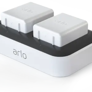 Arlo Doppelladestation Weiß